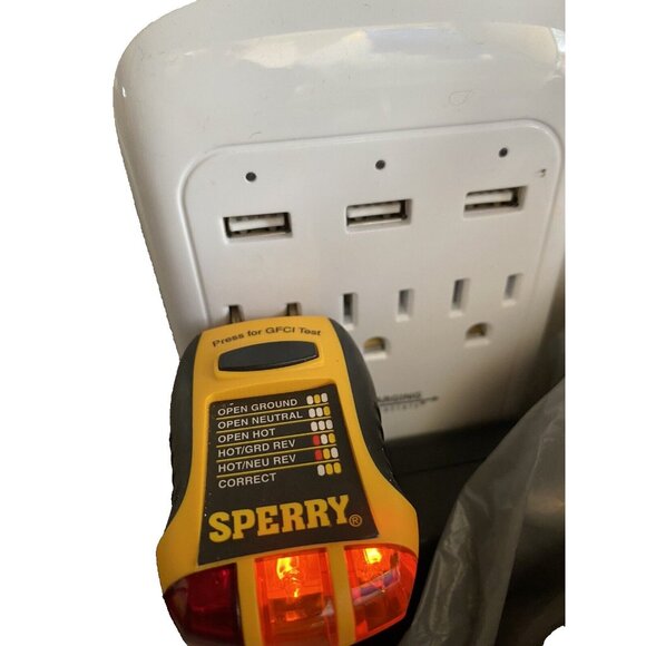 Sperry GFI6302 GFCI Outlet Receptacle Tester - Used - Clean - Tested - Picture 6 of 6